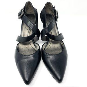 Black Crisscross Heels